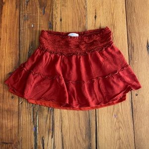 Vestique red mini skirt size S